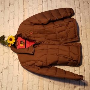 Browning for Her puffy jacket / Down Coat brown pink Sz M